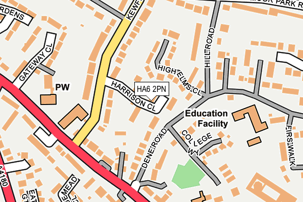 HA6 2PN map - OS OpenMap – Local (Ordnance Survey)