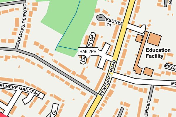 HA6 2PR map - OS OpenMap – Local (Ordnance Survey)