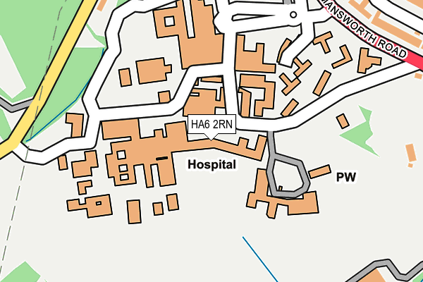 HA6 2RN map - OS OpenMap – Local (Ordnance Survey)