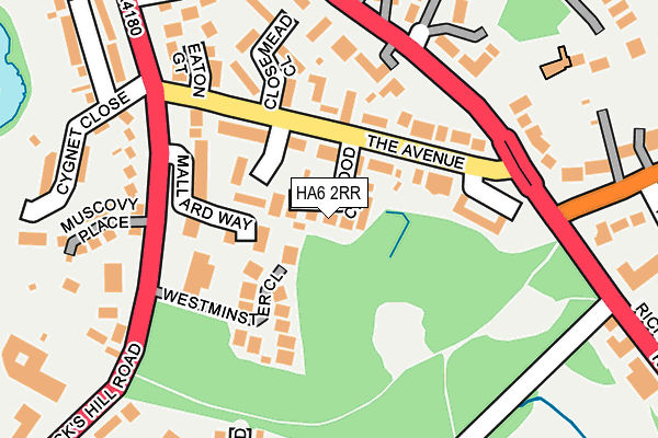 HA6 2RR map - OS OpenMap – Local (Ordnance Survey)
