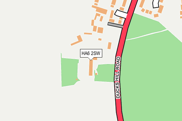 HA6 2SW map - OS OpenMap – Local (Ordnance Survey)