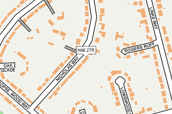 HA6 2TR map - OS OpenMap – Local (Ordnance Survey)