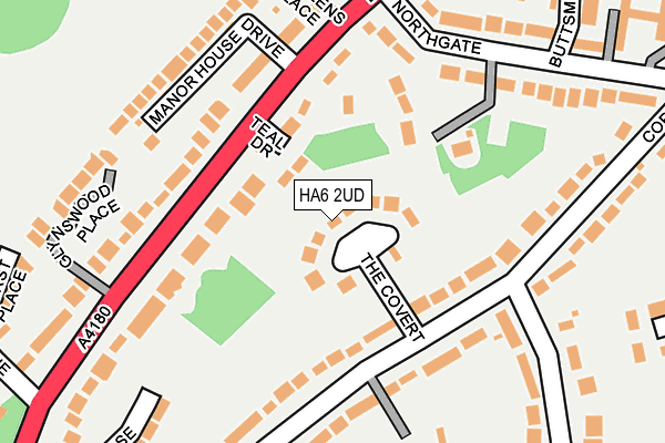 HA6 2UD map - OS OpenMap – Local (Ordnance Survey)
