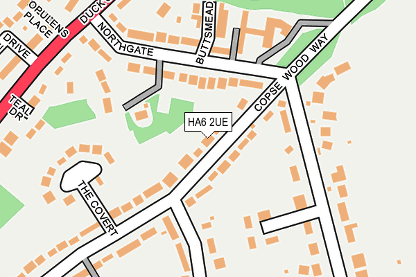 HA6 2UE map - OS OpenMap – Local (Ordnance Survey)