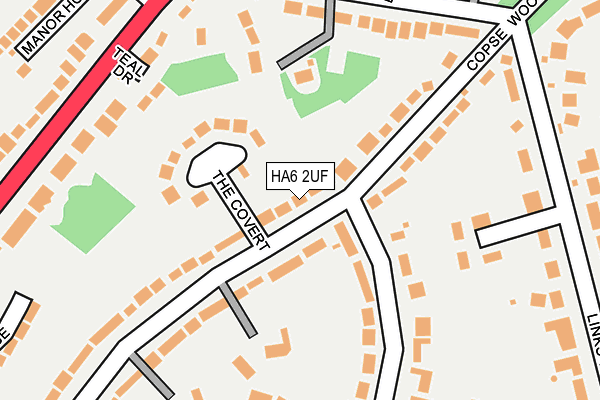 HA6 2UF map - OS OpenMap – Local (Ordnance Survey)