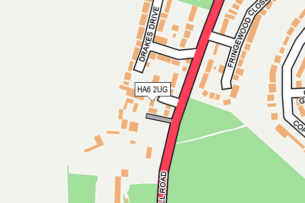 HA6 2UG map - OS OpenMap – Local (Ordnance Survey)