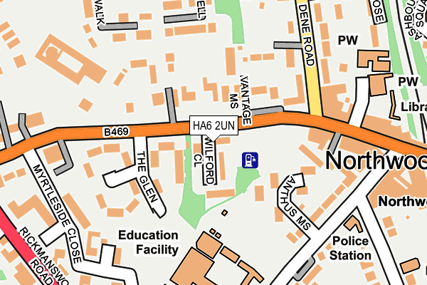 HA6 2UN map - OS OpenMap – Local (Ordnance Survey)