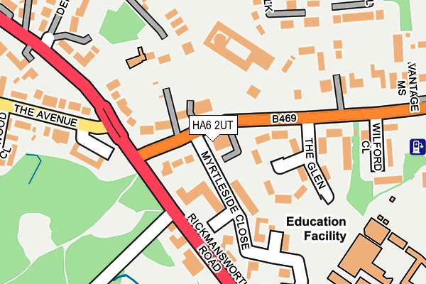 Map of DELL COURT (NORTHWOOD) LIMITED at local scale