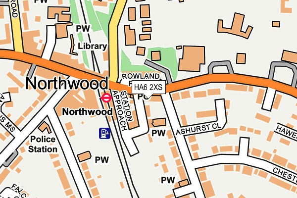 HA6 2XS map - OS OpenMap – Local (Ordnance Survey)