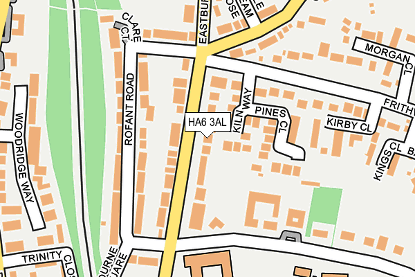 HA6 3AL map - OS OpenMap – Local (Ordnance Survey)
