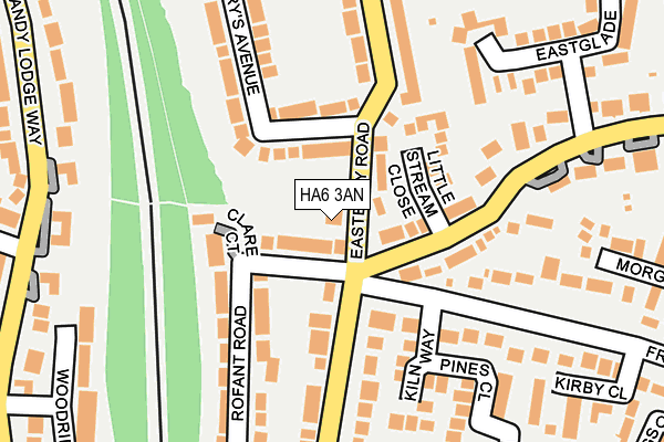 HA6 3AN map - OS OpenMap – Local (Ordnance Survey)