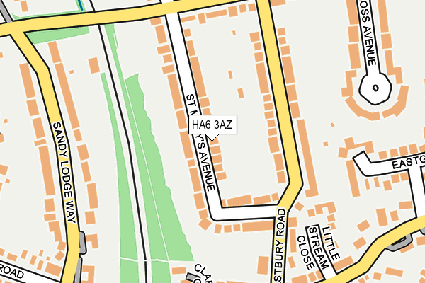 HA6 3AZ map - OS OpenMap – Local (Ordnance Survey)