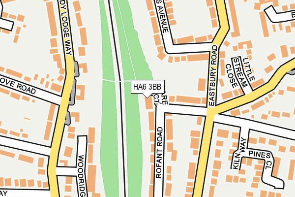 HA6 3BB map - OS OpenMap – Local (Ordnance Survey)
