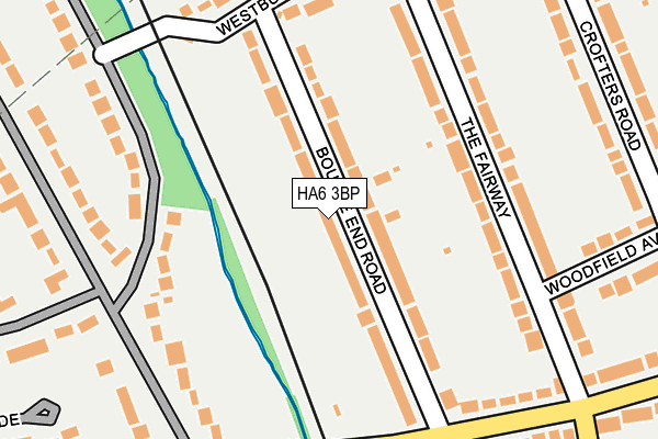 HA6 3BP map - OS OpenMap – Local (Ordnance Survey)