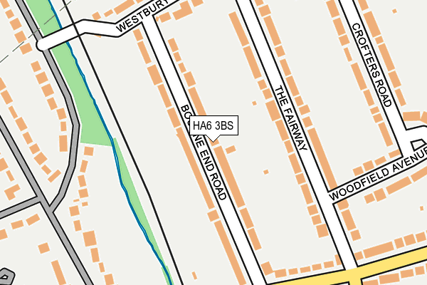 HA6 3BS map - OS OpenMap – Local (Ordnance Survey)