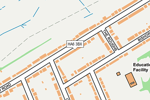 HA6 3BX map - OS OpenMap – Local (Ordnance Survey)