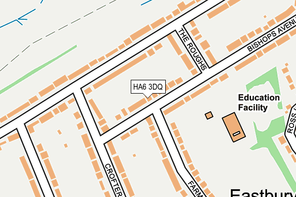 HA6 3DQ map - OS OpenMap – Local (Ordnance Survey)