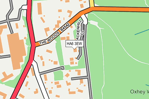 HA6 3EW map - OS OpenMap – Local (Ordnance Survey)