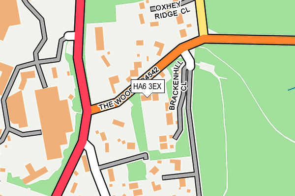 HA6 3EX map - OS OpenMap – Local (Ordnance Survey)