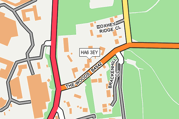 HA6 3EY map - OS OpenMap – Local (Ordnance Survey)