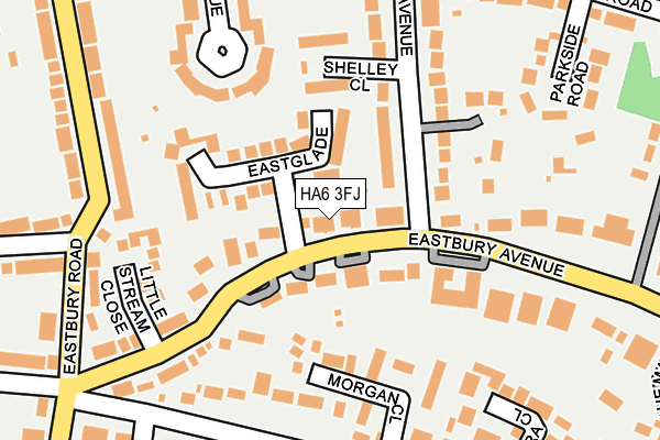 HA6 3FJ map - OS OpenMap – Local (Ordnance Survey)