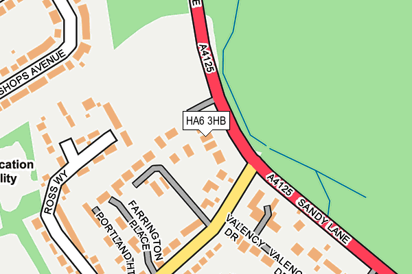 HA6 3HB map - OS OpenMap – Local (Ordnance Survey)