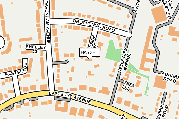 HA6 3HL map - OS OpenMap – Local (Ordnance Survey)