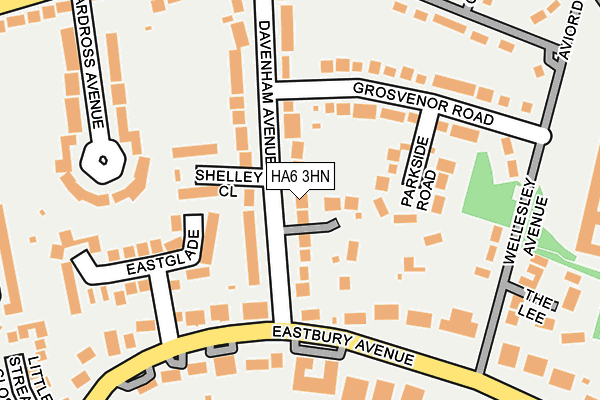 HA6 3HN map - OS OpenMap – Local (Ordnance Survey)