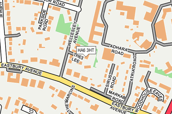 HA6 3HT map - OS OpenMap – Local (Ordnance Survey)