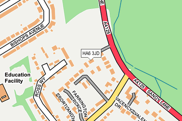 HA6 3JD map - OS OpenMap – Local (Ordnance Survey)