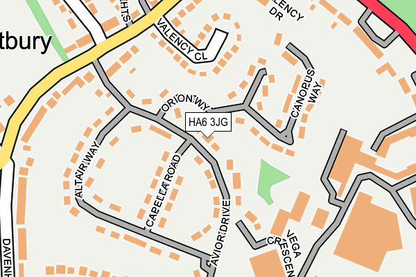 HA6 3JG map - OS OpenMap – Local (Ordnance Survey)