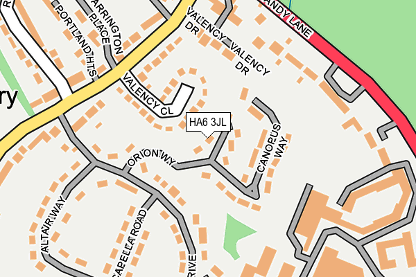 HA6 3JL map - OS OpenMap – Local (Ordnance Survey)