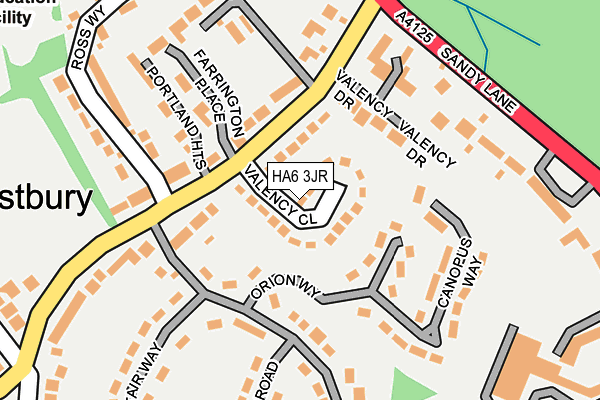 HA6 3JR map - OS OpenMap – Local (Ordnance Survey)