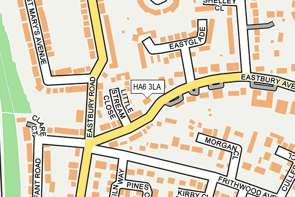 HA6 3LA map - OS OpenMap – Local (Ordnance Survey)
