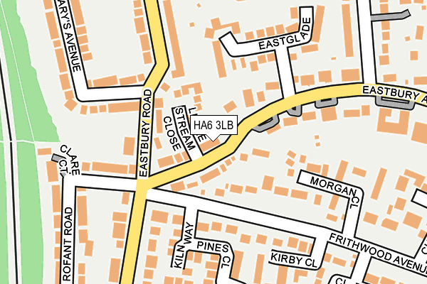 HA6 3LB map - OS OpenMap – Local (Ordnance Survey)