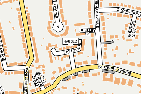 HA6 3LD map - OS OpenMap – Local (Ordnance Survey)