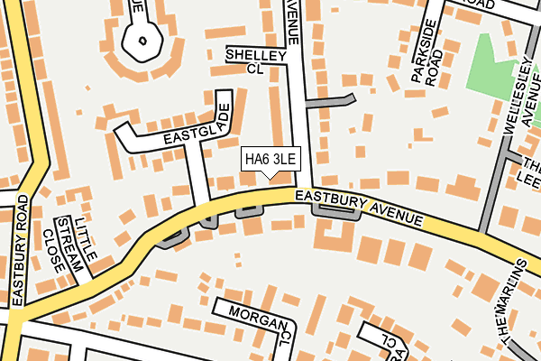 HA6 3LE map - OS OpenMap – Local (Ordnance Survey)