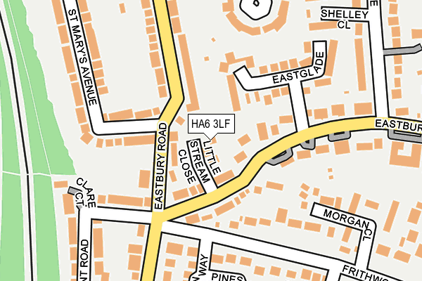 HA6 3LF map - OS OpenMap – Local (Ordnance Survey)