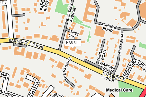 HA6 3LL map - OS OpenMap – Local (Ordnance Survey)