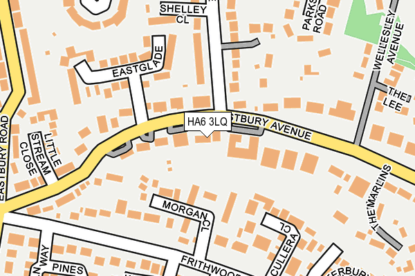 HA6 3LQ map - OS OpenMap – Local (Ordnance Survey)