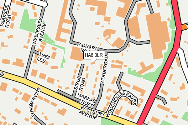 HA6 3LR map - OS OpenMap – Local (Ordnance Survey)