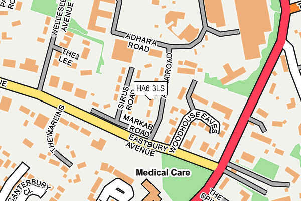 HA6 3LS map - OS OpenMap – Local (Ordnance Survey)