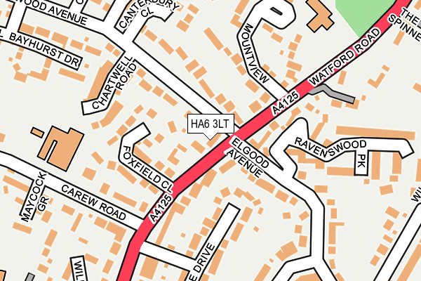 HA6 3LT map - OS OpenMap – Local (Ordnance Survey)
