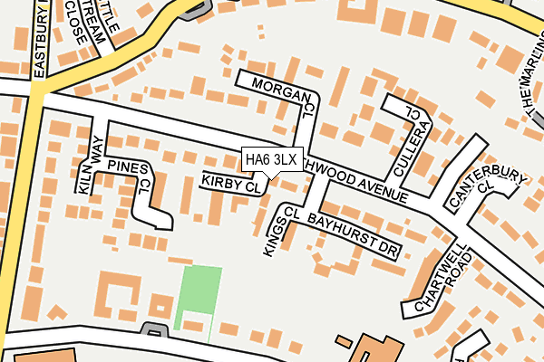 HA6 3LX map - OS OpenMap – Local (Ordnance Survey)