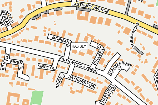 HA6 3LY map - OS OpenMap – Local (Ordnance Survey)