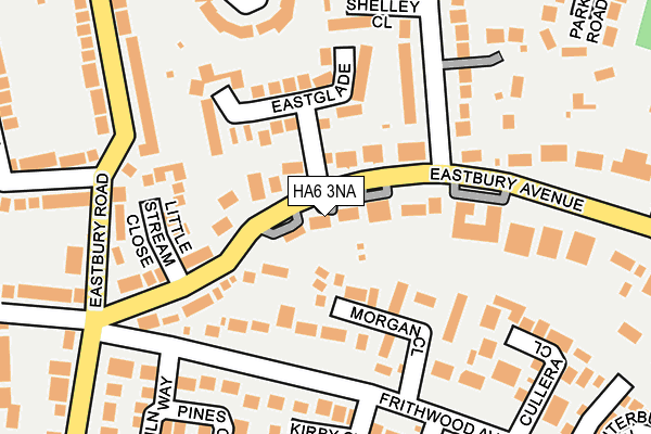 HA6 3NA map - OS OpenMap – Local (Ordnance Survey)