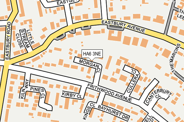 HA6 3NE map - OS OpenMap – Local (Ordnance Survey)