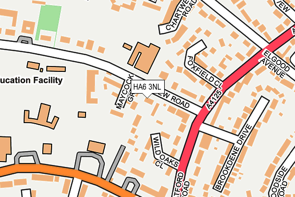 HA6 3NL map - OS OpenMap – Local (Ordnance Survey)