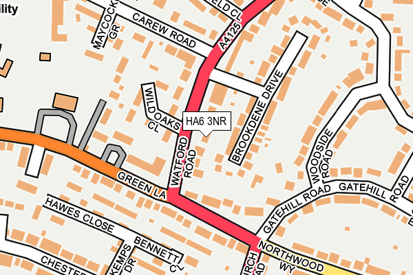 HA6 3NR map - OS OpenMap – Local (Ordnance Survey)