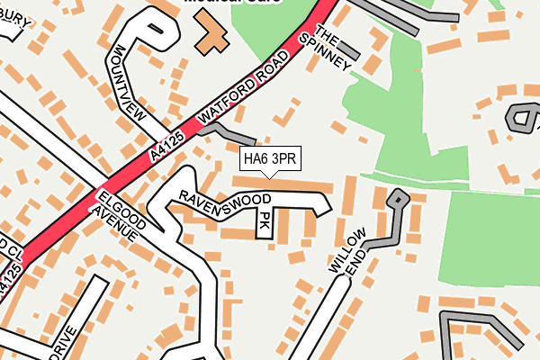 HA6 3PR map - OS OpenMap – Local (Ordnance Survey)